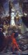 Classic painting depicting Joan of Arc at the stake